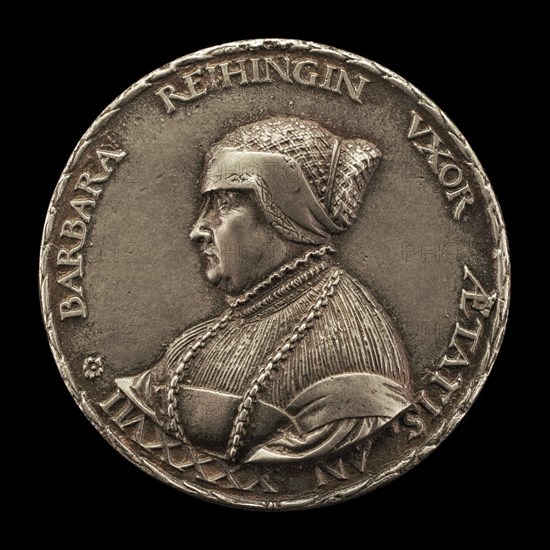 Barbara Reihing, 1491-1566, Wife of Georg Hermann 1512 [obverse], 1538.