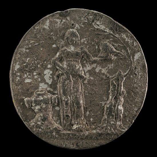 Peace Holding an Olive Branch and Helmet [reverse], 1463.