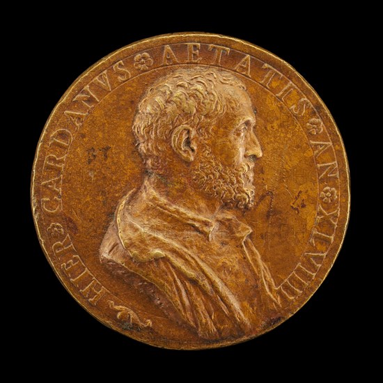 Girolamo Cardano, 1501-1576, Physician and Philosopher of Pavia [obverse], c. 1550.
