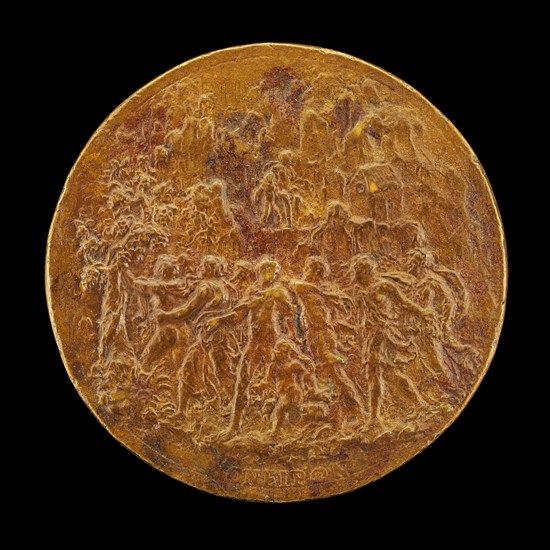 Vision of People Approaching a Vine [reverse], c. 1550. Attributed to Leone Leoni.