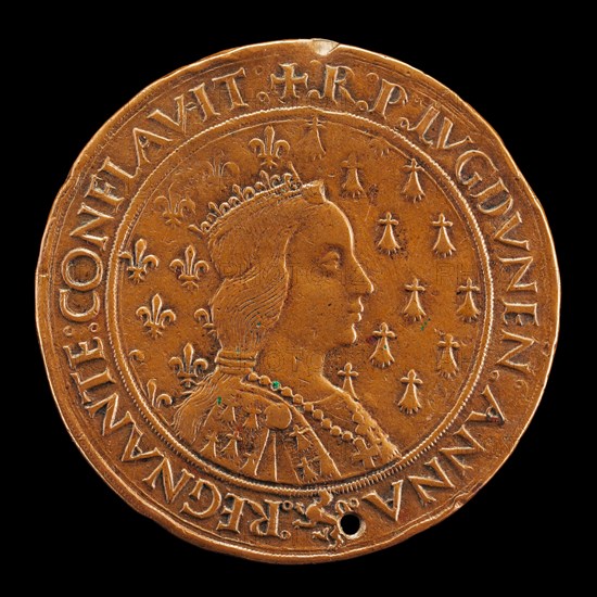 Anne of Brittany, 1477-1514, Wife of Charles VIII 1491 [reverse], 1493/1494.