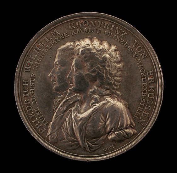 Marriage Medal of Crown Prince Frederick William of Prussia and Princess Louise Augusta of Mecklenburg-Strelitz [obverse], 1793.