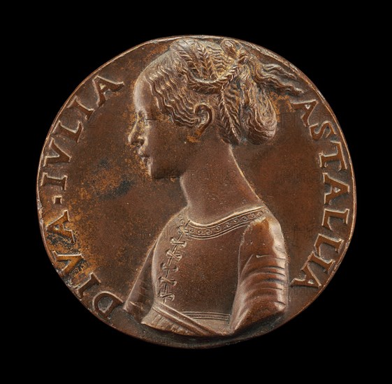 Giulia Astallia [obverse], c. 1485. Possibly by Giancristoforo Romano.