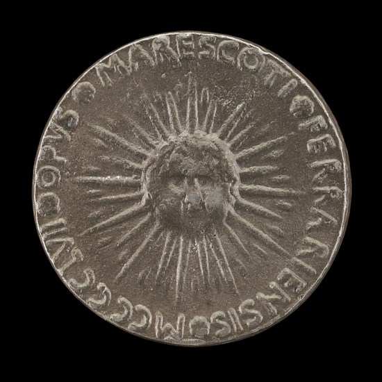 Sunburst with Cherub's Head [reverse].