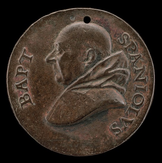 Battista Spagnoli of Mantua, 1447-1516, Carmelite Poet [obverse], c. 1513.