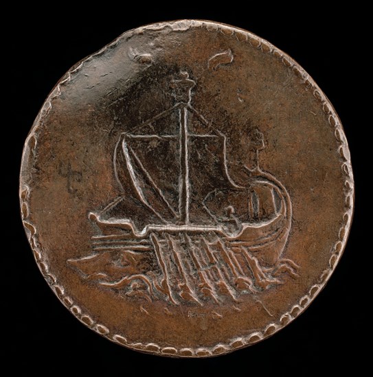 Galley in Full Sail [reverse], c. 1510.