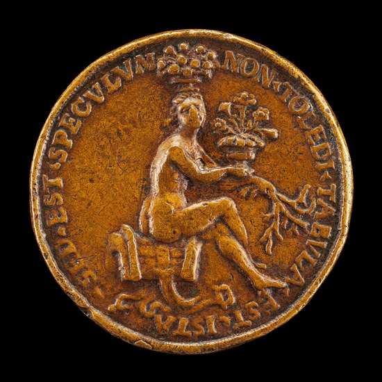 Woman Sitting on a Saddle [reverse], 1518.