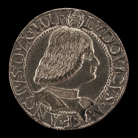 Lodovico Maria Sforza, called il Moro, 1451-1508, 7th Duke of Milan 1494-1500 [obverse], 1494/1500.