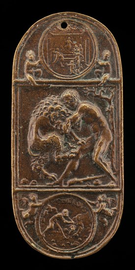 Hercules and the Nemean Lion, late 15th - early 16th century.