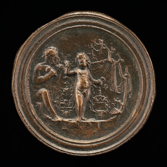 A Sculptor Carving a Statue of Cupid, late 15th - early 16th century.