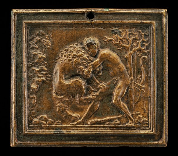 Hercules and the Nemean Lion, late 15th - early 16th century.