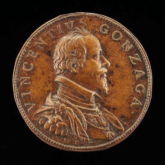 Vincenzo Gonzaga, 1562-1612, 4th Duke of Mantua 1587 [obverse].