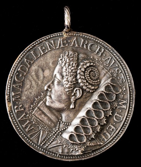 Maria Maddalena of Austria, 1589-1631, Wife of Grand Duke Cosimo II de' Medici 1608 [reverse], 1618.