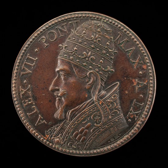 Alexander VII (Fabio Chigi, 1599-1667), Pope 1655 [obverse], 1663.
