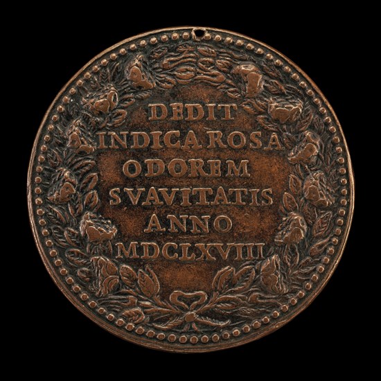 Beatification of Saint Rosa of Lima, 1586-1617, Beatified 1668, Canonized 1671 [reverse], 1668. Creator: Gaspare Morone Mola.