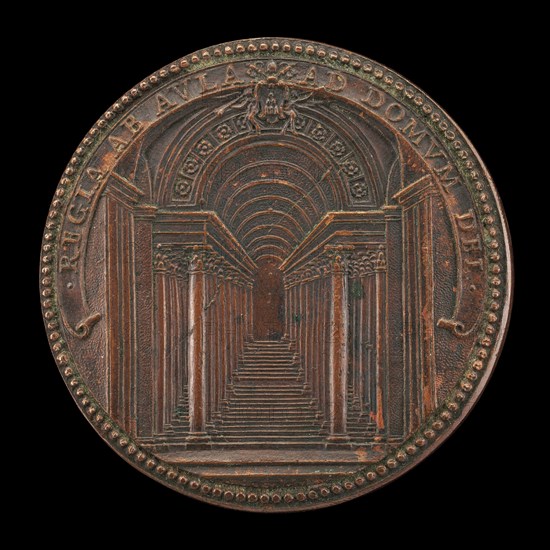 The Scala Regia at the Vatican [reverse], 1663.