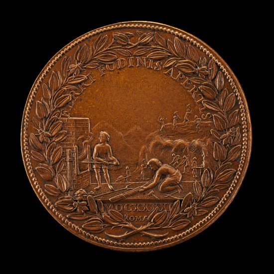 Mining Works on Monte Leone [reverse], 1641.