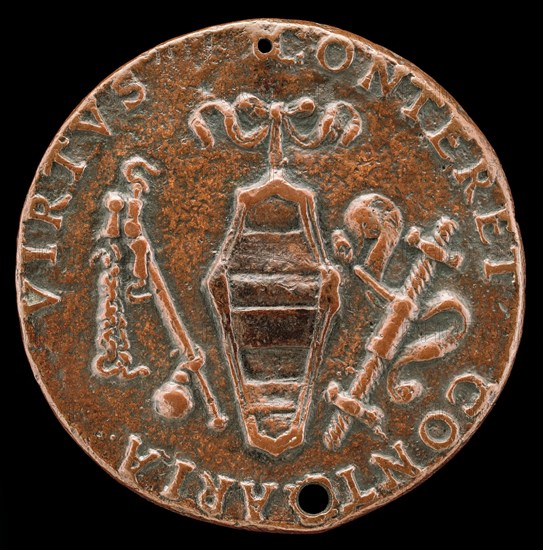 Shield of Caraffa Arms [reverse], early 16th century.