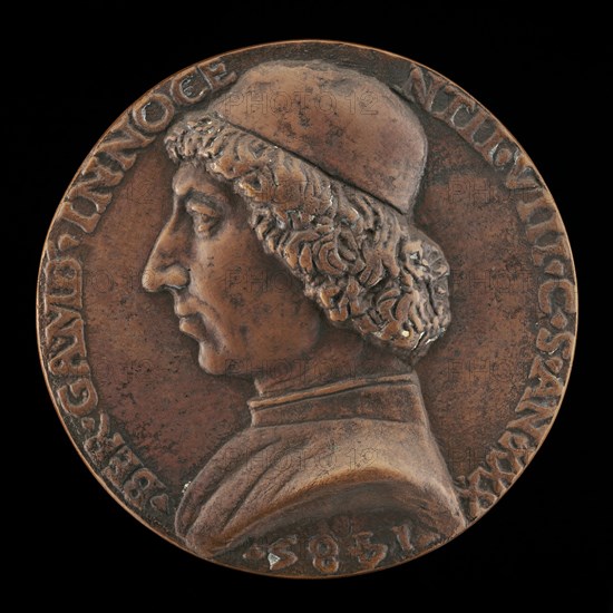 Bernardino Gamberia, 1455-1507, Private Chamberlain of Innocent VIII [obverse], 1485. Creator: Niccolo Fiorentino.