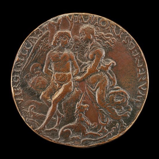 Virginity Tying Love to a Tree [reverse], 1485/1490.