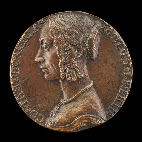 Costanza Rucellai, probably Daughter of Girolamo Rucellai and Wife of Francesco Dini 1471 [obverse], 1485/1490.