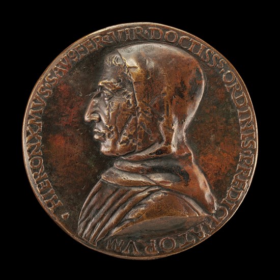 Girolamo Savonarola, 1452-1498, Dominican Preacher [obverse], c. 1497.