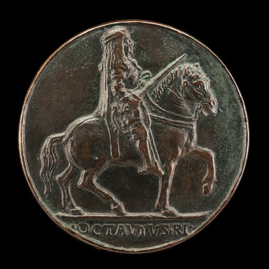 Ottaviano Riding with Drawn Sword [reverse], c. 1498.