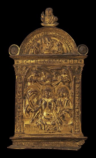 Pax with Christ as the Man of Sorrows with the Virgin, Saint John, and Angels, c. 1500.