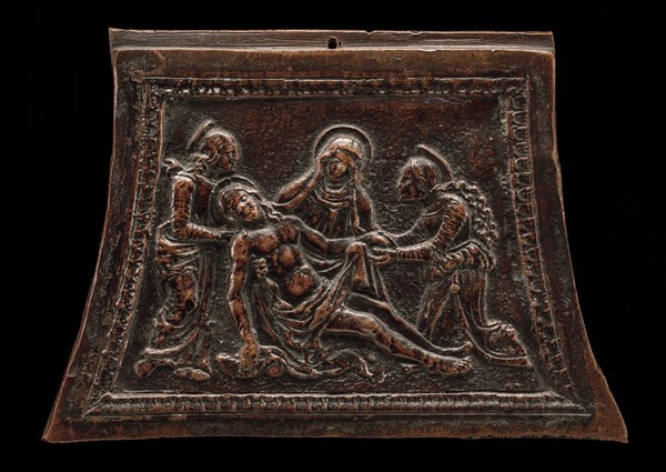 Lamentation Over the Dead Christ, 15th century.