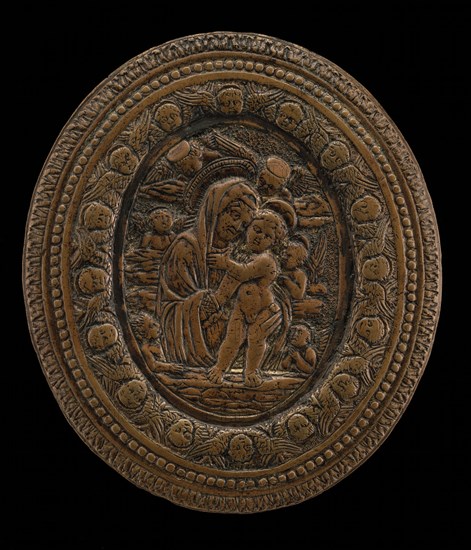 The Virgin and Child with Six Angels, 15th century.