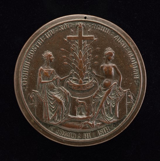 The Church and Paganism Beside the Fountain of Life [reverse], 1402/1413.