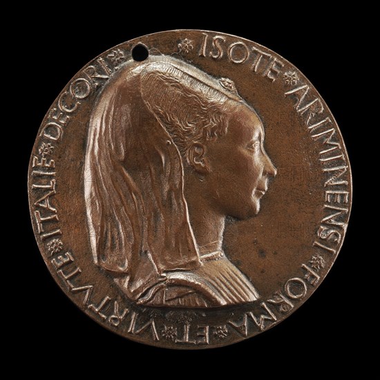 Isotta degli Atti, 1432/1433-1474, Mistress 1446, then Wife after 1453, of Sigismondo Malatesta [obverse], 1446.