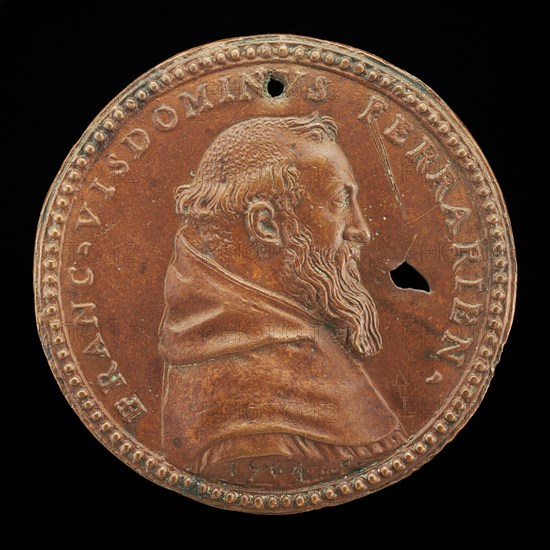 Francesco Visdomini of Ferrara, 1509-1573, Humanist and Hebraist [obverse], 1564.