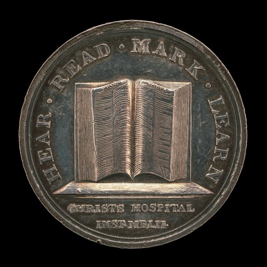 Open Book of Exodus [reverse], designed c. 1780/1790, awarded 1846.