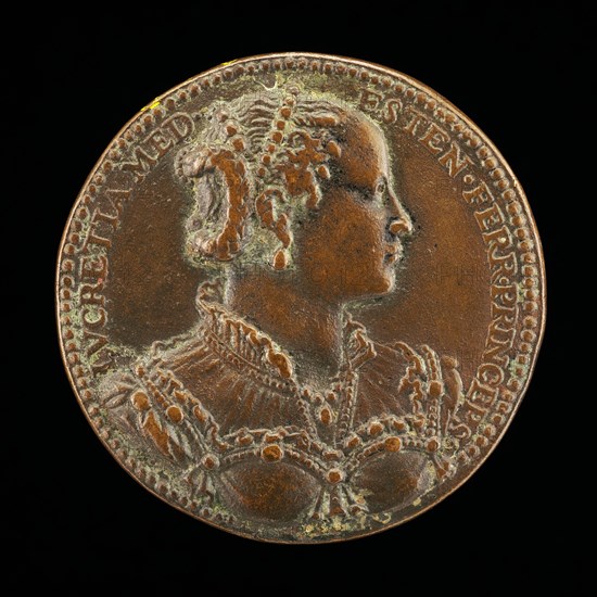 Lucrezia de' Medici, 1545-1561, Daughter of Cosimo I, First Wife of Alfonso II d'Este 1558 [reverse], 1552/1590.