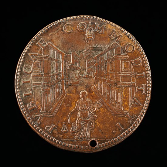 The Uffizi and the Palazzo Vecchio [reverse], 1561.