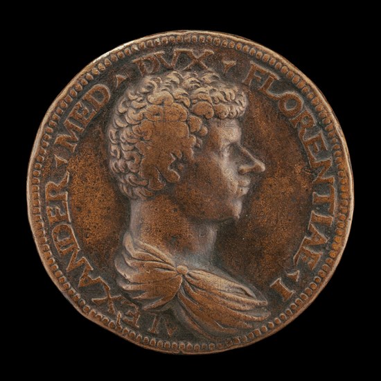 Alessandro de' Medici, 1510-1537, 1st Duke of Florence 1532 [obverse], 1534.