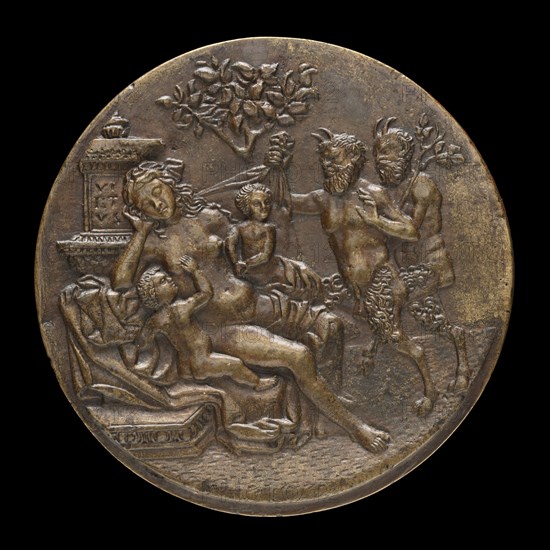 Sleeping Nymph and Two Satyrs [reverse], 1505 or after.