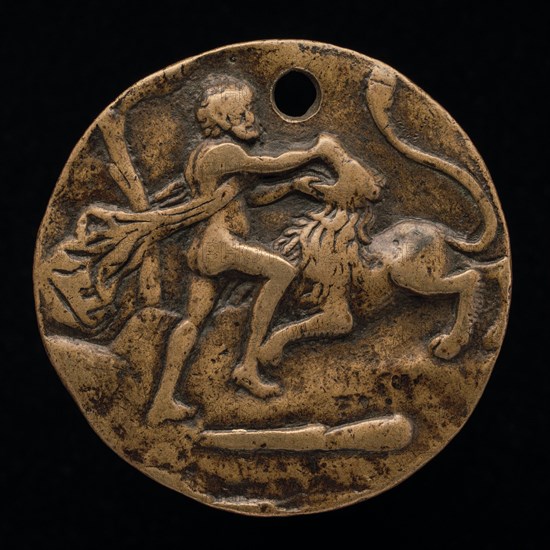 Hercules and the Nemean Lion, late 15th - early 16th century.