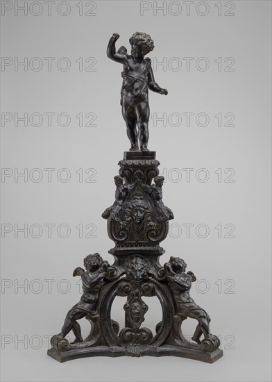 Andiron with Putto Finial, model c. 1600, cast probably 17th/18th century.