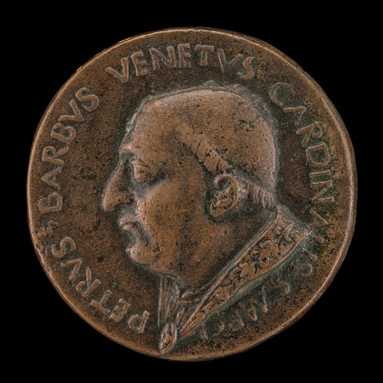 Pier Barbo, Cardinal of San Marco, afterwards Paul II 1455 [obverse], 1455.