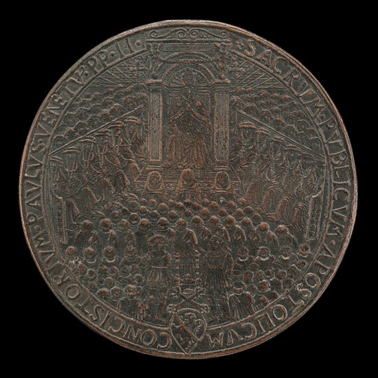 Paul II (Pietro Barbo, 1464-1471), Pope 1464, in Public Consistory [obverse], probably 1466/1467.