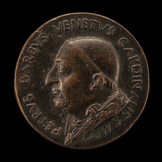 Pietro Barbo, 1417-1471 (Pope Paul II, 1464), as Cardinal of San Marco [obverse], 1455.