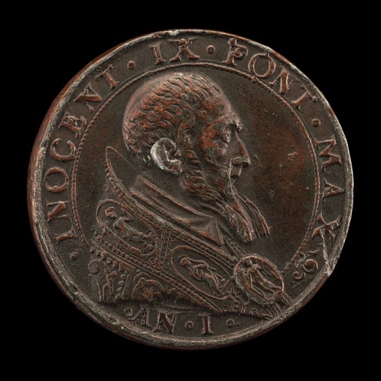 Innocent IX (Giovanni Antonio Facchinetti, 1519-1591), Pope 1591 [obverse], 1591.