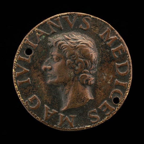 Giuliano II de' Medici, 1478-1516, Duc de Nemours [obverse], 1513.