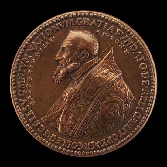 Gregory XIII (Ugo Buoncompagni, 1502-1585), Pope 1572 [obverse], 1582.