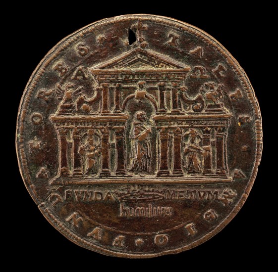 Founding of San Carlo ai Catinari, Rome, by Pope Paul V [obverse], 1612.