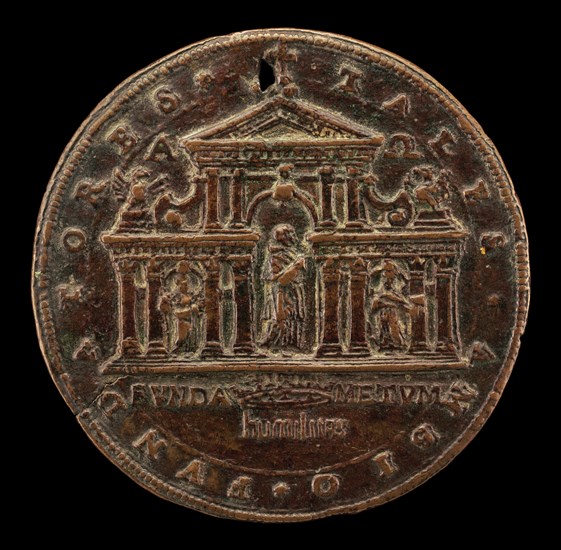 Founding of San Carlo ai Catinari, Rome, by Pope Paul V [obverse], 1612.