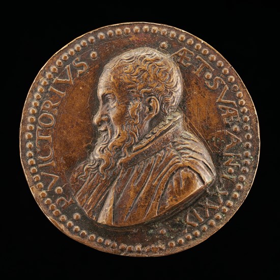 Pietro Vettori the Younger, 1499-1585, Florentine Scholar [obverse], probably 1573.