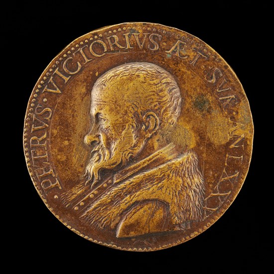 Pietro Vettori the Younger, 1499-1585, Florentine Scholar [obverse], 1574.